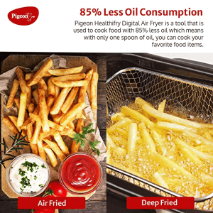 Pigeon Healthifry Digital Air Fryer | 1200 W | Green