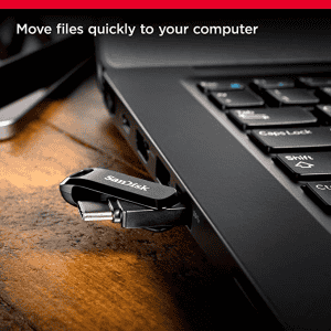 SanDisk Ultra Dual Drive Go USB Type C Pendrive for Mobile | 256GB | Black