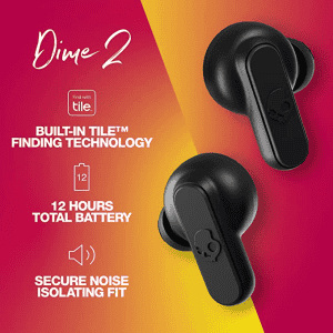 Skullcandy Dime 2 in-Ear True Wireless Earbuds with Mic | ‎S2DBW-P740 | Black
