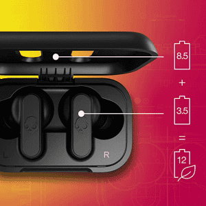 Skullcandy Dime 2 in-Ear True Wireless Earbuds with Mic | ‎S2DBW-P740 | Black