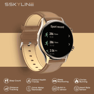 Accessories Smart Wearables Smart Watches CORSECA Sskyline Smartwatch Gold Strap