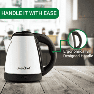 Greenchef Kettle |1.5L | Electric Kettle |  Silver