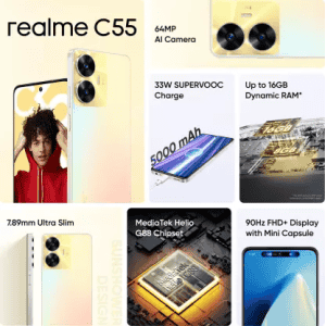 realme C55 | 6 GB | 64 GB | Sunshower