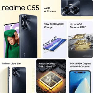 realme C55 | 6 GB / 64 GB | Rainy Night