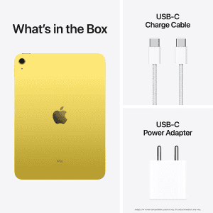 Apple iPad 10th Gen | 64 GB ROM | 27.69 cm (10.9 inch) | Wi Fi Only | Yellow | MPQ23HN/A