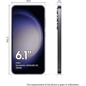 SAMSUNG Galaxy S23 5G | 128 GB/8 GB RAM | BLACK