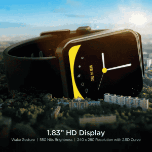 boAt Wave Stride Voice Smartwatch | Active Black