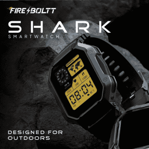 Fire-Boltt Shark Bluetooth Calling Smartwatch | 1.83 | Black Strap
