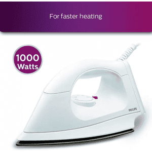 PHILIPS Dry Iron | 1000 W | White | HI114
