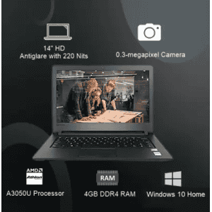 Lenovo Athlon Dual Core 3050U | 4 GB/256 GB SSD/Windows 10 Home | Grey