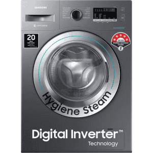 SAMSUNG WW66R22EK0X/TL | Fully Automatic Front Load Washing Machine | In-built Heater | 6.5 kg | Grey