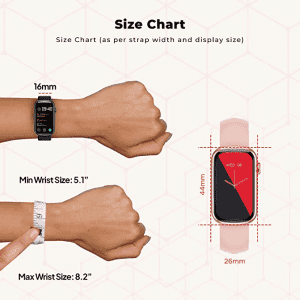 Fire-Boltt Dawn Girls Smartwatch | Rectangle 1.47" | Gold Dawn