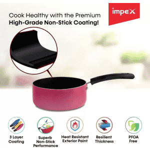 Impex Aluminium Milk Pan | 18 cm | 1.5 L