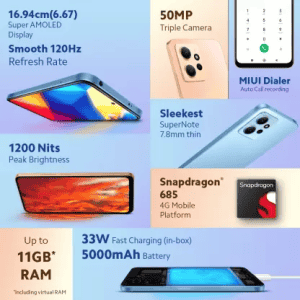 REDMI Note 12 | 6 GB/ 128 GB | Sunrise Gold