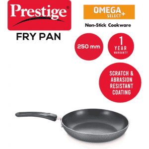 Prestige Omega Select Plus (30715) Fry Pan | 25 cm diameter 1.7 L capacity | Aluminium