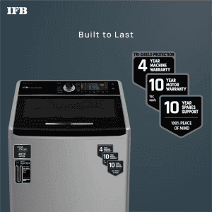 IFB  TL-SLBS Fully Automatic Top Load Washing Machine with In-built Heater | 9 kg |  Silver