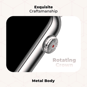 Fire-Boltt Dawn Girls Smartwatch | Rectangle 1.47" | Silver Dawn