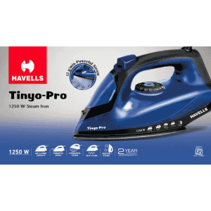 Havells Tinyo Pro Steam Iron | 1250 W | Blue
