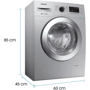 SAMSUNG WW66R22EK0S/TL Fully Automatic Front Load Washing Machine | 6.5 kg | Silver