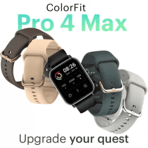 Noise ColorFit Pro4 Max  Smartwatch | Black Strap