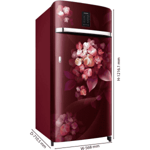 SAMSUNG 189 L Frost Free Single Door 4 Star Refrigerator  | RR21C2E24HT/HL