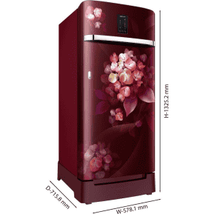 SAMSUNG 189 L Frost Free Single Door 4 Star Refrigerator  | Hydrangea Plum |  RR21C2F24HT/HL