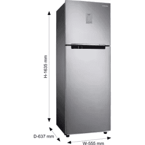 SAMSUNG Frost Free Double Door Refrigerator | 256 L | 2 Star | Elegant Inox | RT30C3732S8/NL