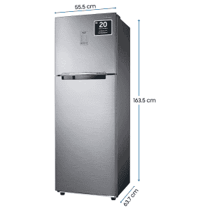 Samsung 256L 3 Star Convertible 3 In 1 Digital Inverter Frost-Free Double Door Refrigerator | RT30C3733S8/HL | Elegant Inox
