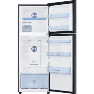 Samsung Twin Cooling Plus Double Door Refrigerator | 301 L | 2 Star | Luxe Black | RT34C4522BX/HL