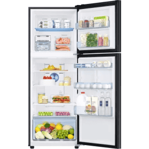 Samsung Twin Cooling Plus Double Door Refrigerator | 301 L | 2 Star | Luxe Black | RT34C4522BX/HL