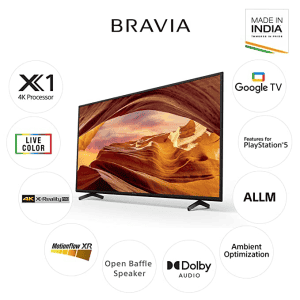 Sony Bravia | KD-55X75L  | 139 cm (55 Inch) | 4K Ultra HD Smart LED Google TV | Black