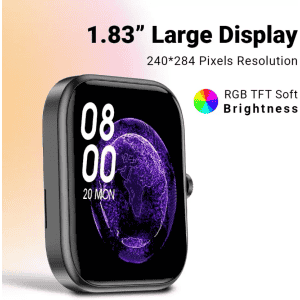 Fire-Boltt Ninja Call 2 Plus Smartwatch | 1.83" | Black Strap