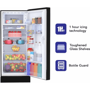 HAIER REFRIGERATOR | HRD-2103CSG-P | 190 Litres | Direct Cool Refrigerator | Spiral Glass