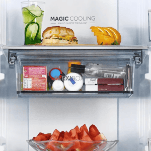 Haier | HRT-683KG | 628L | Frost Free Inverter Triple Door Side by Side Refrigerator | Black Glass