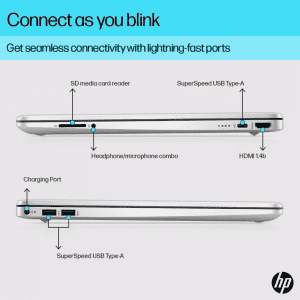 HP Thin & Light Laptop 15s | 12th Gen Intel Core i3-1215U | 15.6-inch | FHD/8GB DDR4/512GB SSD/Intel UHD Graphics/Backlit KB | Silver
