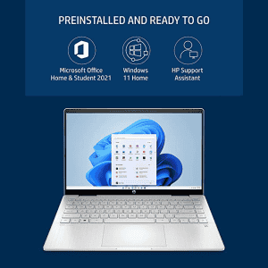 HP Pavilion x360 | 14-ek0137TU |12th Gen Intel Core i3-1215U 8GB RAM/512GB SSD | 14-inch | FHD multitouch-Enabled IPS Display/Intel Iris Xe Graphics/Backlit KB | Silver