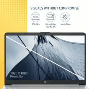 HP 15s Intel Core i3 11th Gen | 8 GB/512 GB SSD |15S-FR2515TU Thin and Light Laptop | Natural Silver