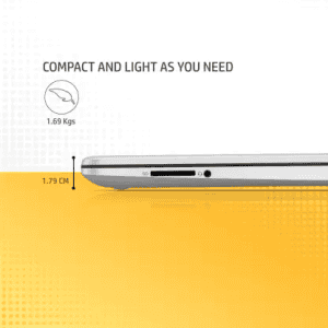 HP 15s Intel Core i3 11th Gen | 8 GB/512 GB SSD |15S-FR2515TU Thin and Light Laptop | Natural Silver