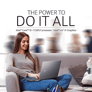 Acer Aspire Lite 11th Gen Intel Core i5-1155G7 | 8 GB RAM/512GB SSD/Intel Iris Xe Graphics, Win 11 Home | Full HD Display | Steel Gray