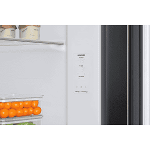 Samsung Side by Side Refrigerator | Convertible 5 In 1 Digital Inverter | 633 L | Black Matt | RS78CG8543B1HL