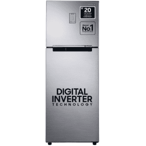 Samsung 256L 3 Star Digital Inverter Frost-Free Double Door Refrigerator | RT30C3433S9/HL | Refined Inox