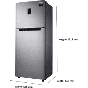 SAMSUNG 355 L Frost Free Double Door 2 Star Convertible Refrigerator | RT39C5C32SL/HL | Real Stainless