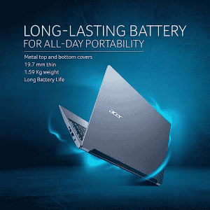Acer Aspire Lite 11th Gen Intel Core i3-1115G4 Premium Thin & Light Laptop | 8GB RAM/256GB SSD/Intel UHD Graphics/Win 11 Home | AL15-51| 15.6| Steel Grey