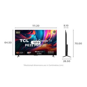 TCL 50P635 Pro | 50 inch | 4K Ultra HD LED Android TV with Google Assistant