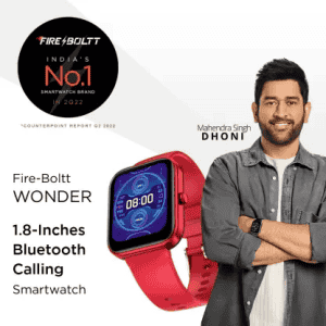 Fire-Boltt Wonder | Bluetooth Calling Smart Watch | Red Strap