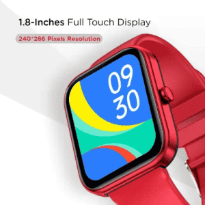Fire-Boltt Wonder | Bluetooth Calling Smart Watch | Red Strap
