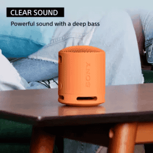 Sony Wireless Bluetooth Speaker | Waterproof & Dustproof | Orange | SRS-XB100