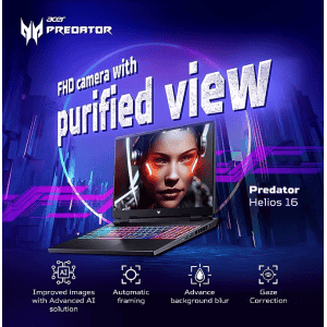 Acer Predator Helios Neo 16 Gaming Laptop | PHN16-71WUXGA | 13th Gen Intel Core i7 Processor | 16 GB/1 TB SSD/Windows 11 Home/NVIDIA/GeForce RTX 4050 | Black