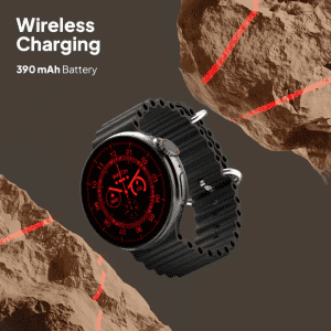 Fire-Boltt Cyclone Smartwatch | 1.6'' | Black Strap | BSW124