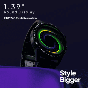Fire-Boltt Ultimate Stainless Steel Luxury Smartwatch, Bluetooth Calling | 1.39" | Black Metal